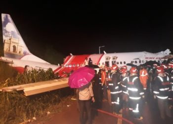 Pilots among 17 dead as AI Express plane overshoots runway, plunges into valley