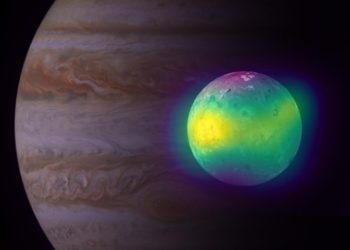 Volcanic activity effect spotted on Jupiter's moon Io