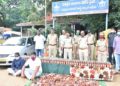 Chittoor police arrest two, seize 1k Karnataka liquor bottles