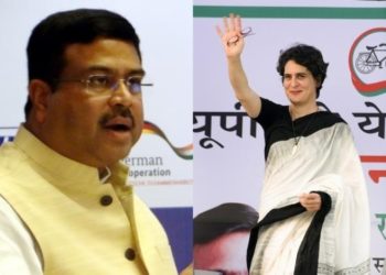 Pradhan takes on Priyanka in war of words on farm laws