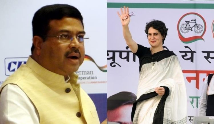 Pradhan takes on Priyanka in war of words on farm laws