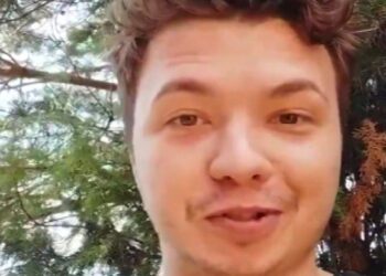 Belarusian dissident arrested in plane grounding appears to resurface online