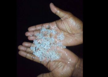 New kind of ice bends like a noodle without breaking