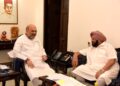 Amarinder Singh meets Union Home Minister Amit Shah