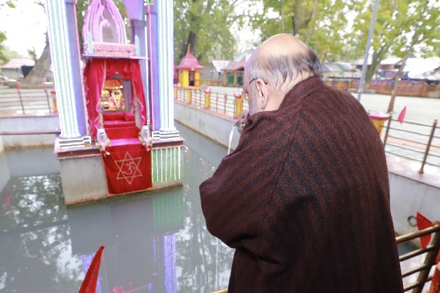 Mata Kheer Bhawani temple gives inspiration to every Indian: Amit Shah