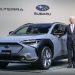 Japan's Subaru unveils first all-electric car, developed with Toyota