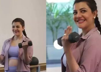 Kajal Agarwal sets fitness goals for pregnant women in new workout video
