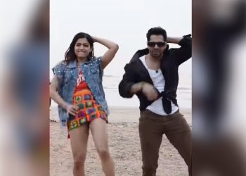 Varun Dhawan and Rashmika Mandanna shake a leg to Arabic Kuthu