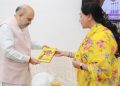 Rajsamand MP Diya Kumari meets Rajnath Singh, Amit Shah in Delhi
