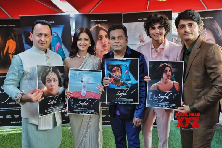 A.R. Rahman unveils the first look of Sandeep Singh’s “Safed” at Cannes 2022.