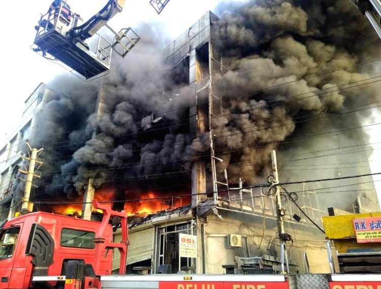 Mundka blaze: NDRF on spot, rescue op still underway