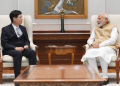 Modi meets Foxconn chief, hails manufacturing plans for India