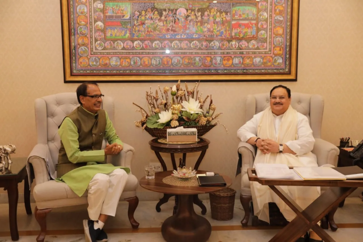 Shivraj Chouhan meets Nadda amid cabinet expansion talks in MP