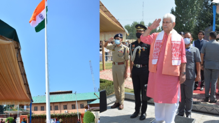 J&K L-G dedicates tricolour atop 120 ft flagpost to nation at Pulwama