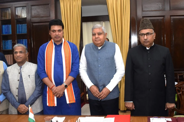 Two new BJP Rajya Sabha members takes oath