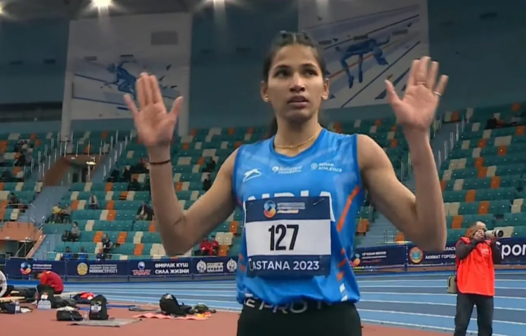 Asian Indoor Athletics Championships: Jyothi Yarraji, Jeswin Aldrin set national records to win silver medals