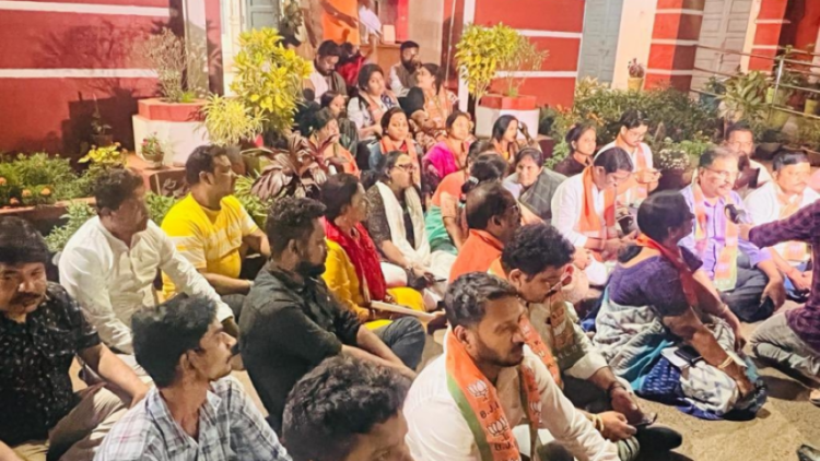 BJP launches protest outside police station in Odisha over arrest of BJYM activists