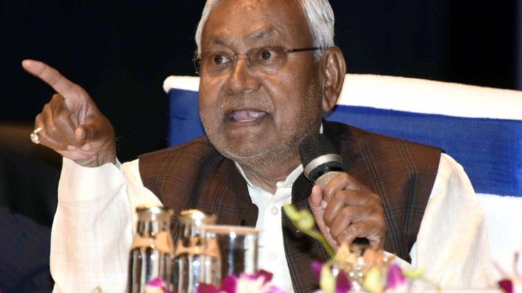 Bihar CM loses cool after seeing English display board at Vidhan Parishad