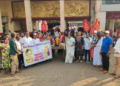 Goa Mahila Congress protests against price hike of domestic cooking gas