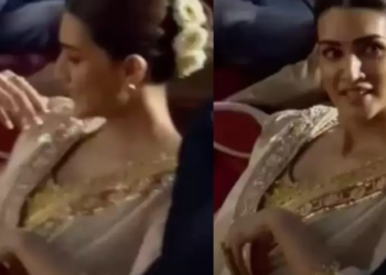 Video of Kriti Sanon sitting on floor at ‘Adipurush’ trailer launch goes viral