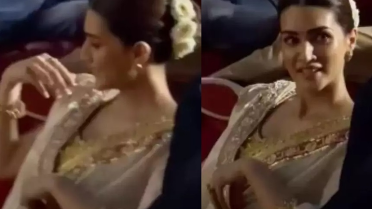 Video of Kriti Sanon sitting on floor at ‘Adipurush’ trailer launch goes viral