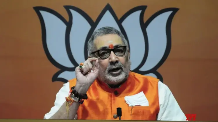 Giriraj Singh takes jibe on Nitish Kumar’s ‘aspirations’ to become Oppn’s PM face