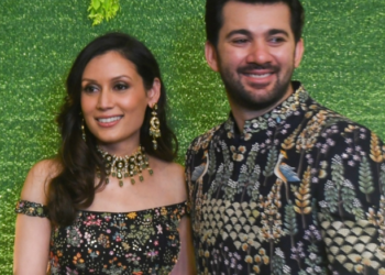 Karan Deol, Drisha Acharya make a grand entry at their sangeet ceremony