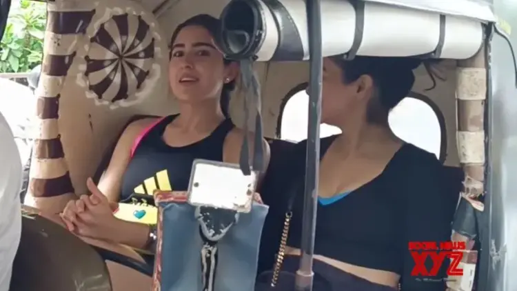 Sara Ali Khan Takes An Auto Ride For Gym Session