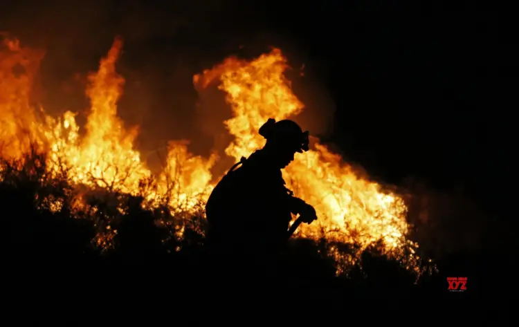 Wildfire in California prompts evacuations, road closures