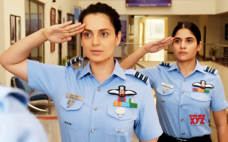 Kangana Ranaut goes for India vs Afghanistan cricket pre-match in IAF uniform