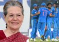 Sonia Gandhi hails Men in Blue on eve of cricket World Cup final