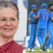 Sonia Gandhi hails Men in Blue on eve of cricket World Cup final