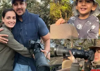 Dia Mirza enjoys family outing at Gir National Park