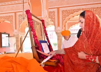 Guru Gobind Singh’s sword worshiped in Jaipur on Prakash Parv