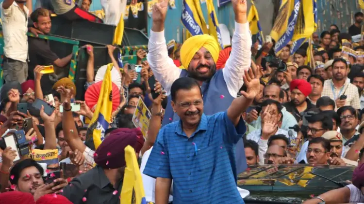 Kejriwal holds roadshow a day after walking out of jail; BJP sharpens attack on Delhi CM
