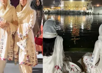 Sara Ali Khan twins with her ‘soul sister’ as they visit Delhi’s Bangla Sahib Gurdwara