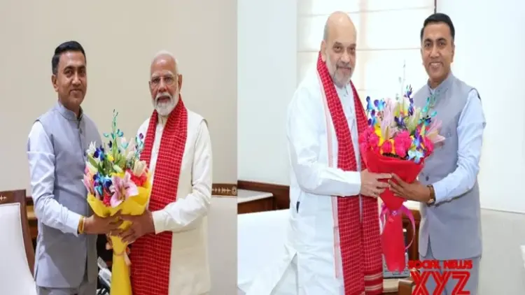 Goa CM Pramod Sawant meets PM Modi, HM Shah in Delhi