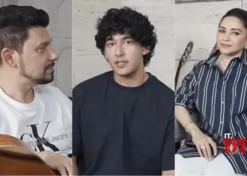 Madhuri Dixit, hubby Shriram Nene learn life lessons from son Arin