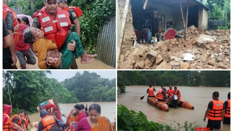 Flood situation in Tripura worsens, death toll rises to 10, over 34,000 people in camps
