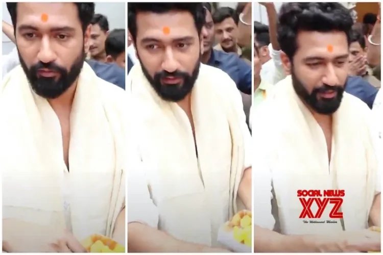 Vicky Kaushal Visits Siddhivinayak Temple to Seek Blessings for Upcoming Film “Chhaava”
