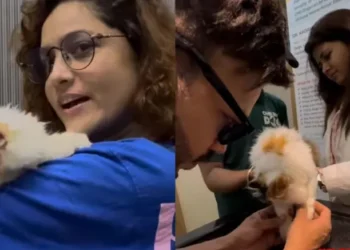 Ankita Lokhande, Vicky Jain get their baby Mau vaccinated