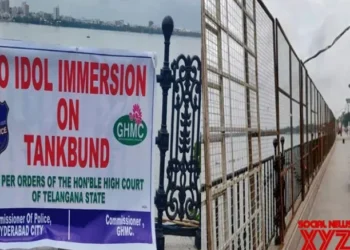 Immersion of only clay idols allowed in Hyderabad’s Hussain Sagar