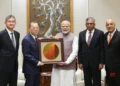 PM Modi meets Tata Sons, Taiwan’s PSMC leaders as they build Rs 91,000 cr chip facility in India