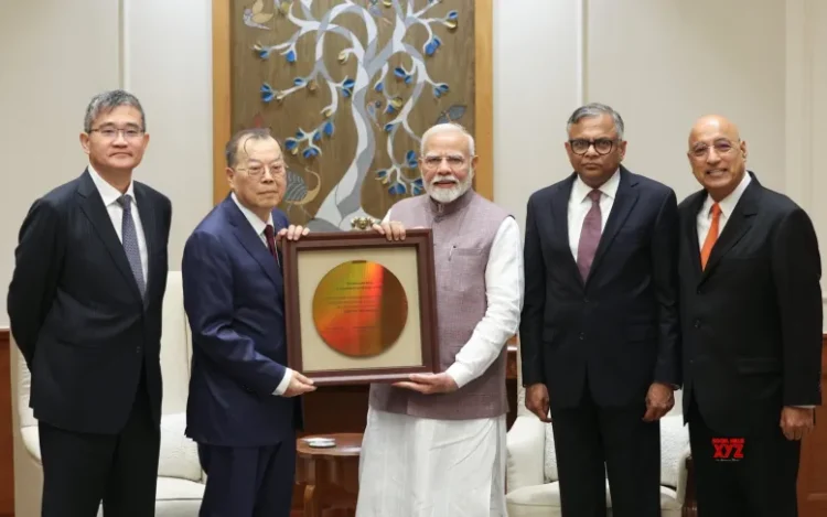 PM Modi meets Tata Sons, Taiwan’s PSMC leaders as they build Rs 91,000 cr chip facility in India