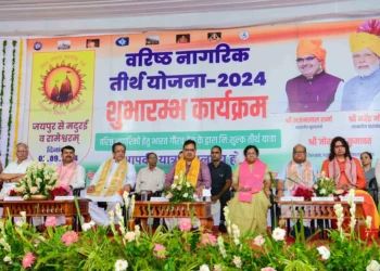 Rajasthan CM flags off Madurai-Rameswaram pilgrimage special train from Jaipur