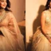 Pooja Hegde is Diwali ready in shimmery golden saree