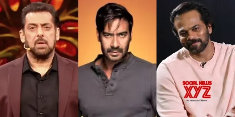 Salman Khan shoots ‘Bigg Boss’ with Ajay Devgn and Rohit Shetty amidst high security