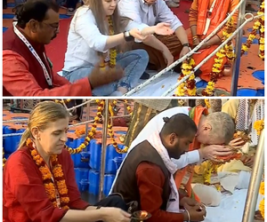 118-member foreign delegation takes sacred bath at Maha Kumbh, praises Indian culture