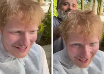 Ed Sheeran enjoys the desi hospitality with a relaxing ‘head champi’