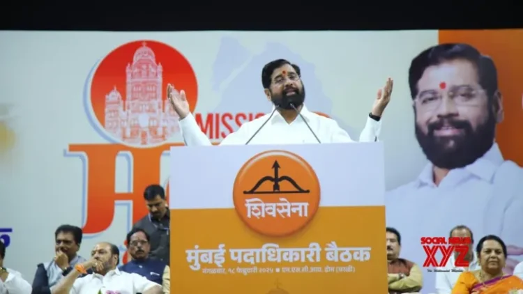 Eknath Shinde exhorts cadres to gear up for BMC elections